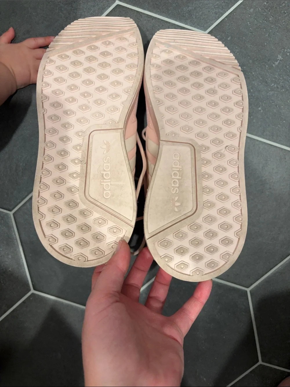 ADIDAS Girls' X_PLR J Icey Pink Sneakers Size 5
